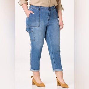 Cato | PLUS SIZE CROPPED CARGO JEANS VARIOUS SIZES AVAILABLE